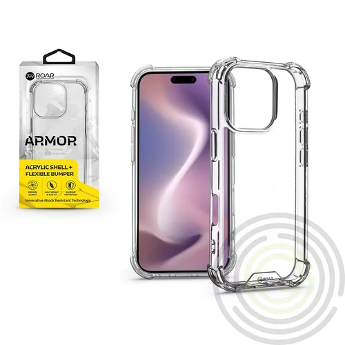 Roar Armor Gel szilikon hátlap - Apple iPhone 16 Pro - átlátszó