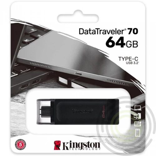 Kingston 64 GB Data Traveler 70 USB-C 3.2, pendrive
