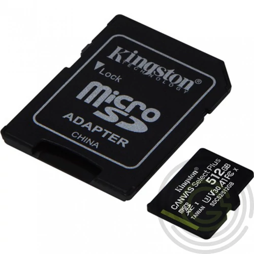 KINGSTON CANVAS SELECT PLUS MICROSDHC 512GB, C10
