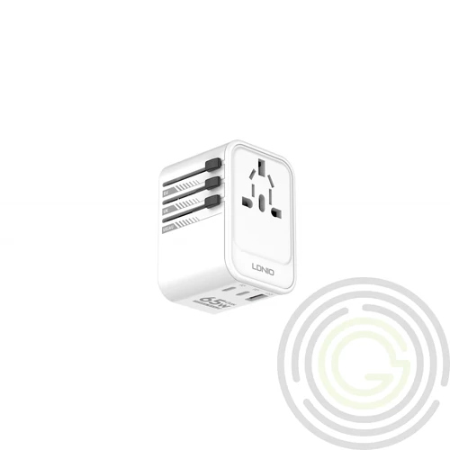 Utazó adapter 65W, Fehér