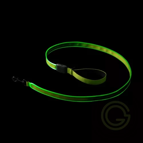 Nite Ize Nitedog® tölthető -póráz - Lime/Green LED 1,22m (7,5 óra működés)