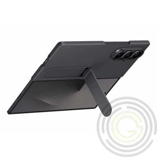 Samsung Fold 7 Álló tok szíjjal, fekete