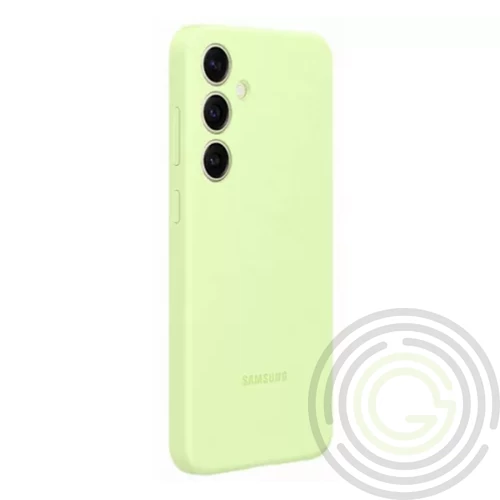 Samsung Galaxy S24 szilikon tok, Világos zöld