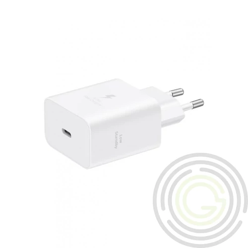 Samsung hálózati adapter kábellel,45W PD USB-C,fehér