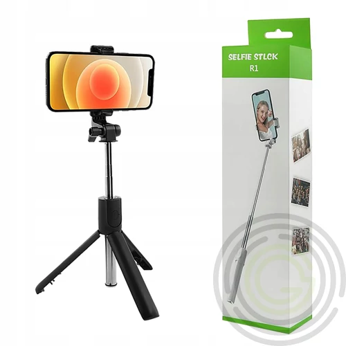 Tripod R1 selfie bot vezeték nélküli távirányítóval, fekete