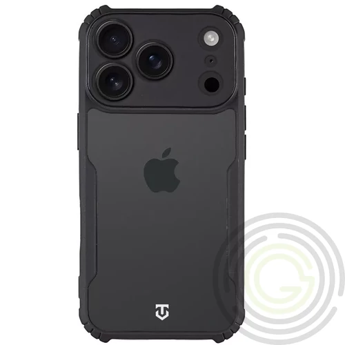 Tactical Quantum Stealth Apple iPhone 17 Pro hátlap tok, átlátszó/fekete