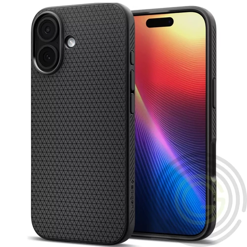 Spigen Liquid Air Apple iPhone 17 tok, Matte Black, fekete