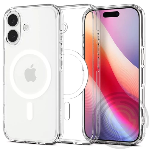 Spigen Ultra Hybrid Magfit Apple iPhone 17 tok, MagSafe, Clear White, fehér