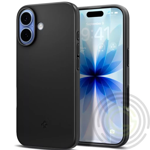 Spigen Thin Fit MagFit Apple iPhone 17 tok, Black, fekete
