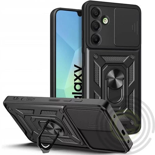 Tech-Protect Camshield Pro Samsung Galaxy A26 strapabíró tok kameravédelemmel, kitámasztóval, fekete