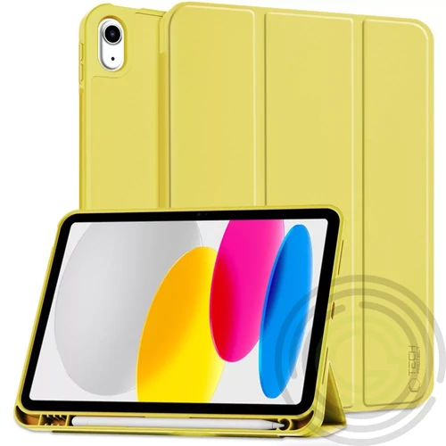 Tech-Protect Apple iPad 11 2025 / iPad 10.9 2022 ceruza tartóval, sárga