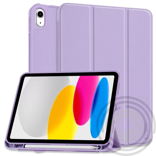 Tech-Protect Apple iPad 11 2025 / iPad 10.9 2022 ceruza tartóval, lila