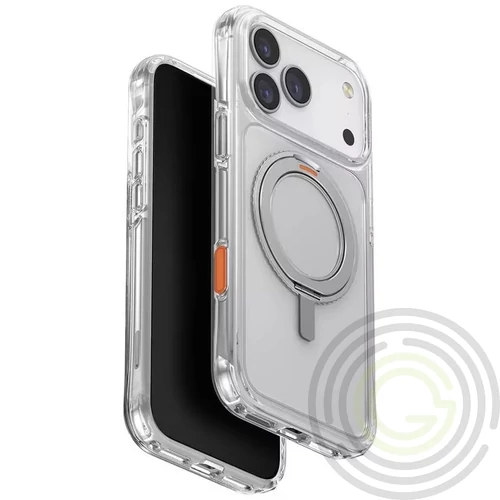 Uniq Swivix Apple iPhone 17 Pro tok 360 fokban állítható kitámasztóval, átlátszó