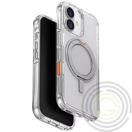 Uniq Swivix Apple iPhone 17 tok 360 fokban állítható kitámasztóval, átlátszó