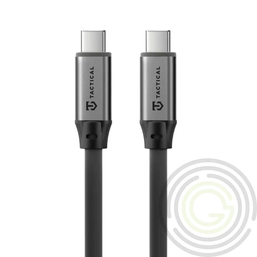 Tactical Fat Man 2.0 USB-C-USB-C töltő- és adatkábel, szilikon, 1m, szürke