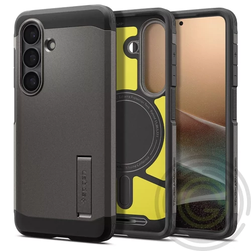 Spigen Tough Armor MagFit Samsung Galaxy S26 tok, MagSafe, Gunmetal, szürke