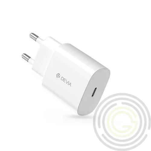 Devia Rocket Series 45W PD hálózati gyorstöltő adapter Type-C - fehér
