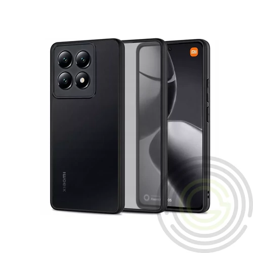 Tech-Protect Magmat szilikon tok - Xiaomi 14T Pro - fekete/átlátszó