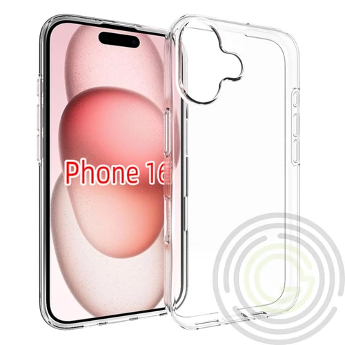 iPhone 16 vékony TPU szilikon hátlap,Átlátszó
