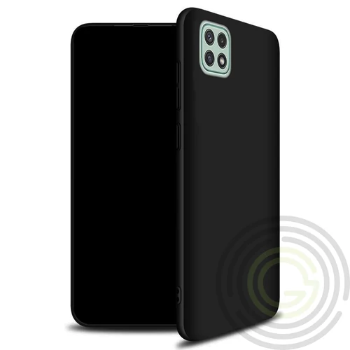 SAMSUNG A22 5G VÉKONY SZILIKON HÁTLAP,FEKETE