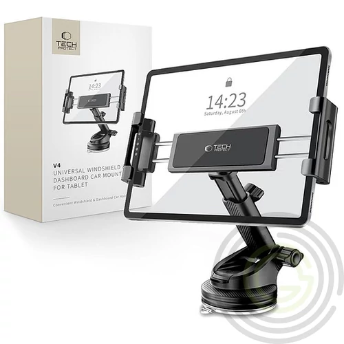 Tech-Protect V4 autós tablettartó pilótafülkébe - fekete