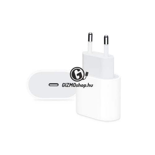 Apple eredeti, gyári USB Type-C hálózati töltő adapter – 20 W – MHJE3ZM/A – white