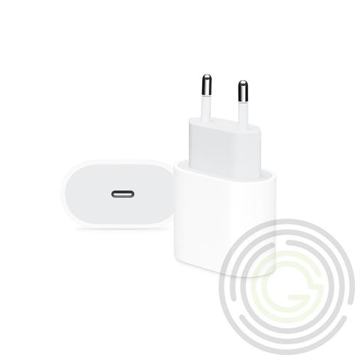Apple eredeti, gyári USB Type-C hálózati töltő adapter – 20 W – MHJE3ZM/A – white