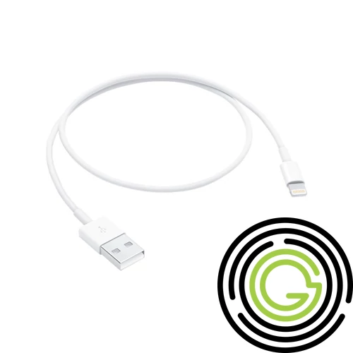 Apple Lightning USB kábel, 0,5 m, Fehér