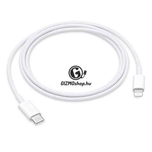 Apple Lightning USB-C kábel, 1 m, Fehér