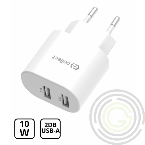 Hálózati töltő adapter 10W, Fehér