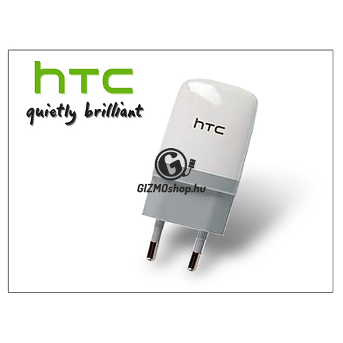 HTC gyári USB hálózati töltő adapter – 5V/1A – TC E250 white (csomagolás nélküli)