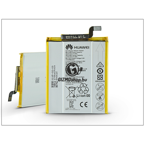Huawei Mate S gyári akkumulátor – Li-polymer 2700 mAh – HB436178EBW (ECO csomagolás)