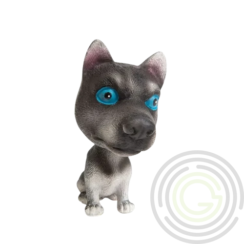 Bólogató kutya - Husky (10cm magas)