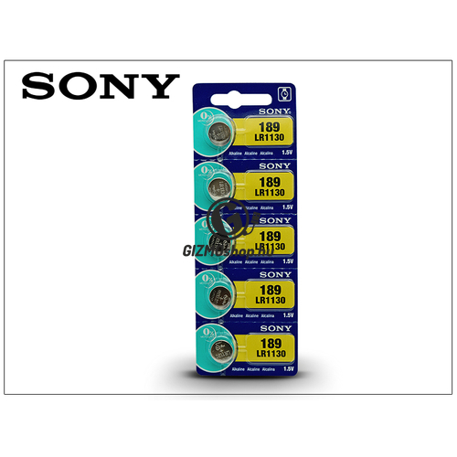 Sony LR1130 Alkaline gombelem – 1,5V – 5 db/csomag
