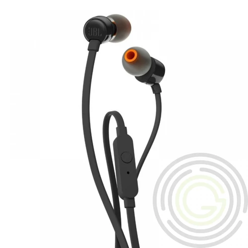 JBL T110 headset, egy gombos távírányító, Fekete