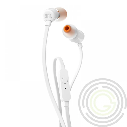 JBL T110 headset, egy gombos távírányító, Fehér