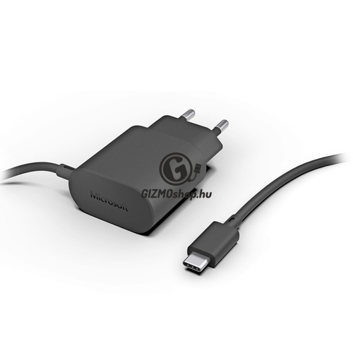 Microsoft USB Type-C hálózati gyorstöltő – 5V/3A – AC-100E – black (ECO csomagolás)