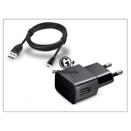 Univerzális USB hálózati töltő adapter + micro USB adatkábel – 5V/2A – ETA-U90EBEG black utángyártott