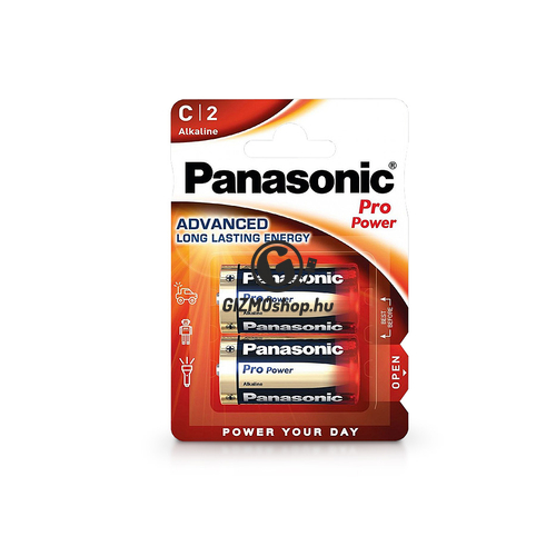 Panasonic Pro Power Alkaline LR14 Baby elem – 2 db/csomag