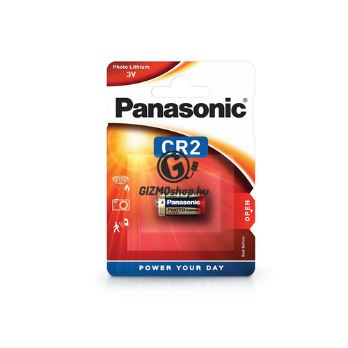 Panasonic CR2 lithium fotó elem – 3V – 1 db/csomag