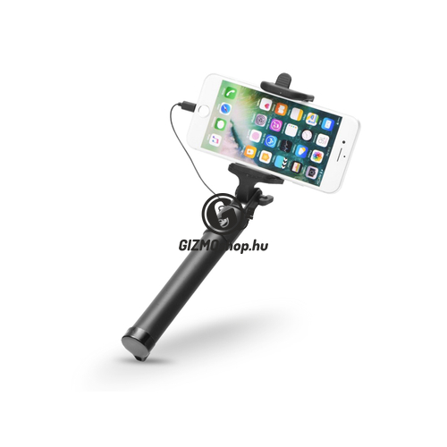 Blun Selfie Holder szelfi bot exponáló gombbal, Lightning csatlakozóval – fekete