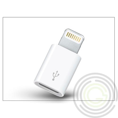Apple iPhone 5/5S/5C/SE/iPad 4/iPad Mini Lightning – micro USB adapter – utángyártott