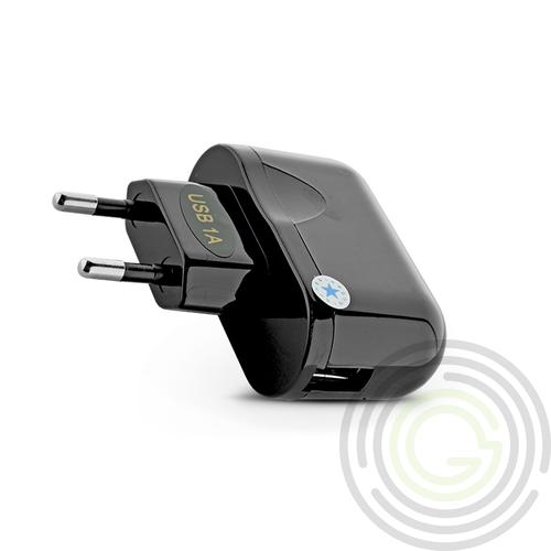 Univerzális USB hálózati töltő adapter – 5V/1A – fekete