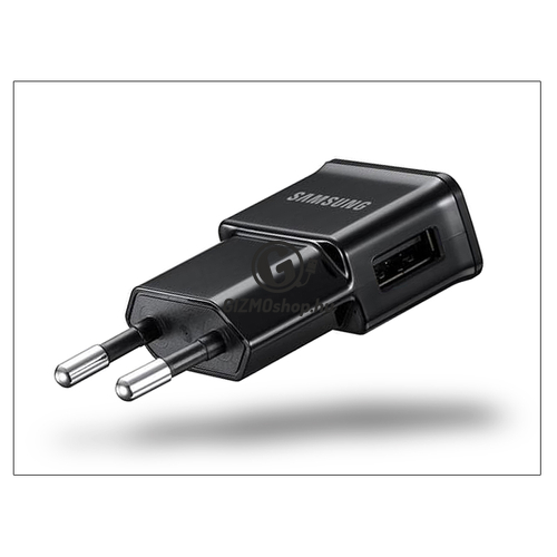 Samsung gyári USB hálózati töltő adapter – 5V/1A – ETA0U81EBE/ETA0U80EBE black (ECO csomagolás)