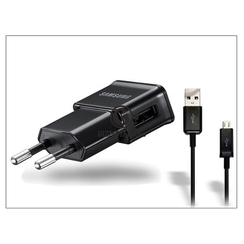 Samsung gyári USB hálózati töltő adapter + micro USB adatkábel – 5V/2A – ETA-U90EBEGSTD (ECO csomagolás