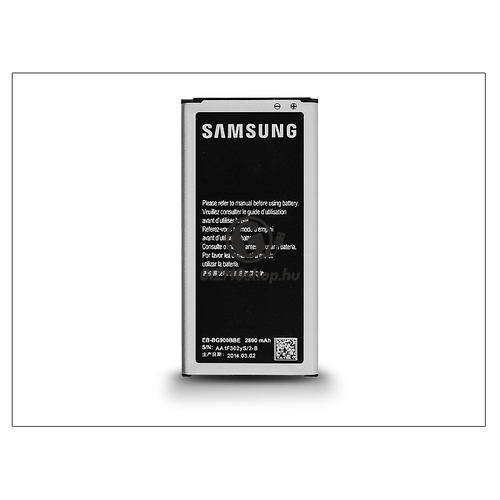 Samsung SM-G900 Galaxy S5 gyári akkumulátor – Li-Ion 2800 mAh – EB-BG900BBE NFC (csomagolás nélküli)