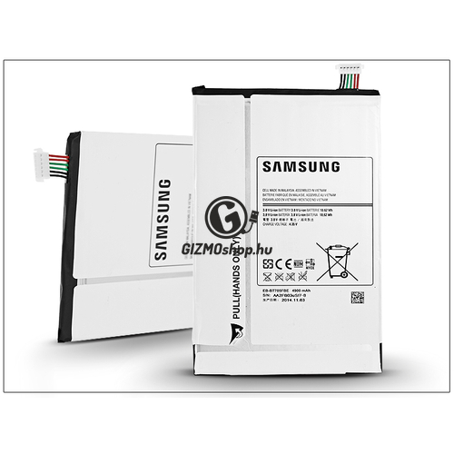 Samsung SM-T700 Galaxy Tab S 8.4 gyári akkumulátor – Li-Ion 4900 mAh – EB-BT705FBE (csomagolás nélküli)