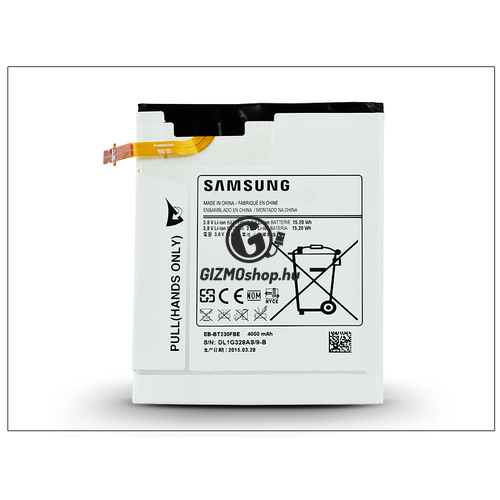 Samsung SM-T230 Galaxy Tab 4 7.0 gyári akkumulátor – Li-Ion 4000 mAh – EB-BT230FBE (csomagolás nélküli)