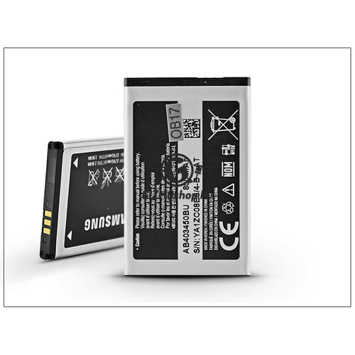 Samsung E2550 Monte Slider/M3510/S3550/S5050 gyári akkumulátor – Li-Ion 800 mAh – AB403450BU (bontott/bevizsgált)