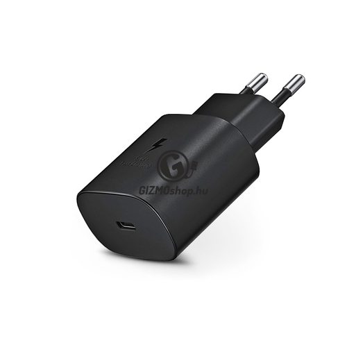 Samsung gyári USB hálózati töltő adapter Type-C csatlakozóval – 5V/3A – EP-TA800EBE PD.3.0 Super Fast Charging black (ECO csomaglás)
